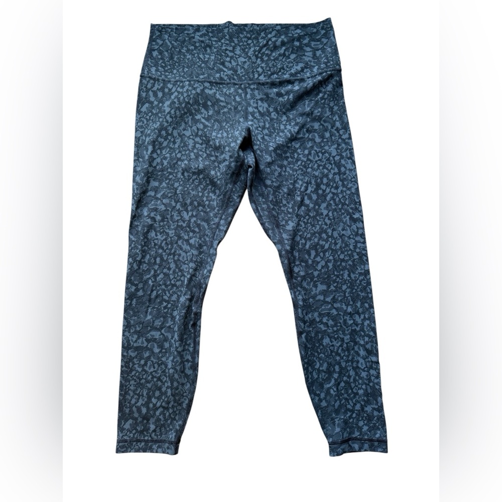 Lululemon Align High Rise Pant 25" Size 12 Dandy Digie Black Slate Floral Camo